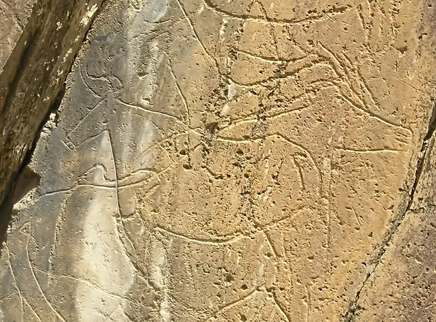Aurochs engraving at Penascosa